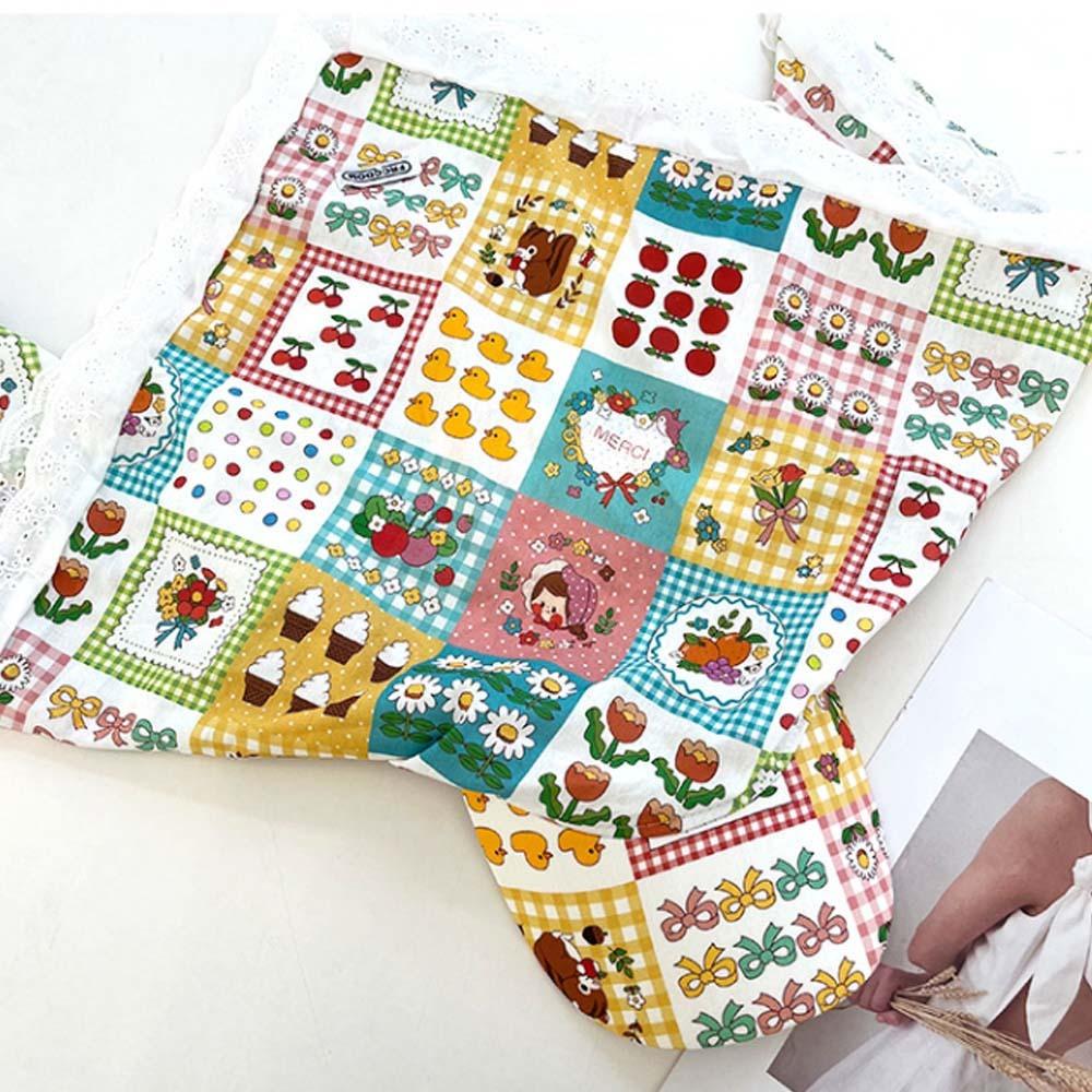 Rural Style Headscarf Baseball Hat Lace Triangle Headscarf Hat Cycling Scarf Peaked Cap Camping