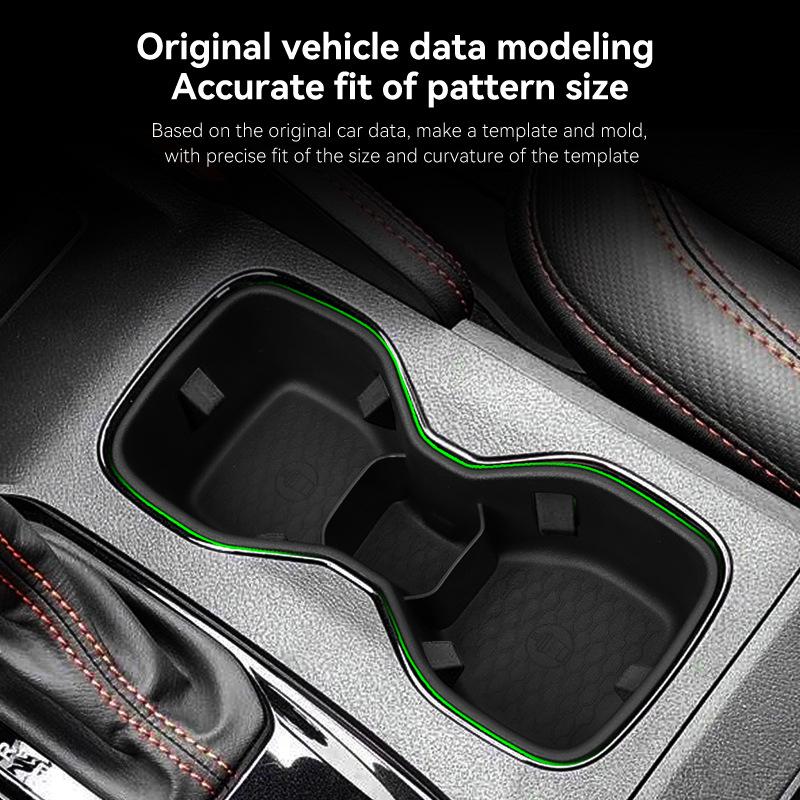 For Nissan Frontier 2022-2025 Cup Holder Shock Absorber - Silicone Anti-Vibration Storage Box