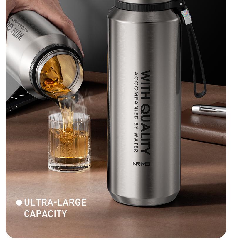 25-Year Men's Insulated Steel Cup: Large Capacity with Magnetic Tea Separator and Infuser