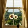 Colorful Window Film PVC Electrostatic Church Glass Decal Wall Sticker Art Mural Wallpaper for Home Decoration