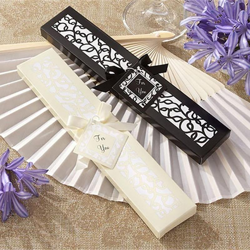 Delicate Packaging Organizers Silk Bamboo Fan Beach Outings Children Girl Boys