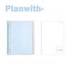 Planwith Friends Program, Soft Back Loose-leaf Book 360 Degree Fold Workbook Middle School Student B5 Horizontal Line Notebook