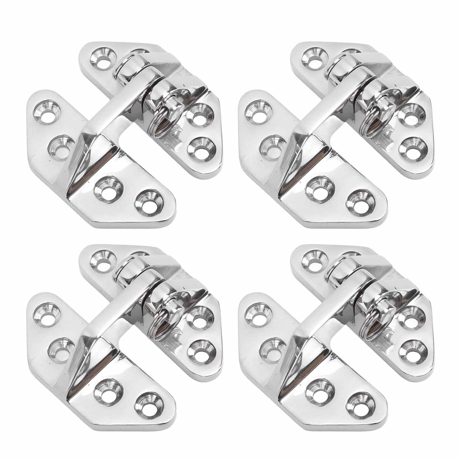 

4PCS Boat Door Hinges 316 Stainless Steel Hatch Hinge Replacement for Marine Ship Inflatable Yacht 70x67mm