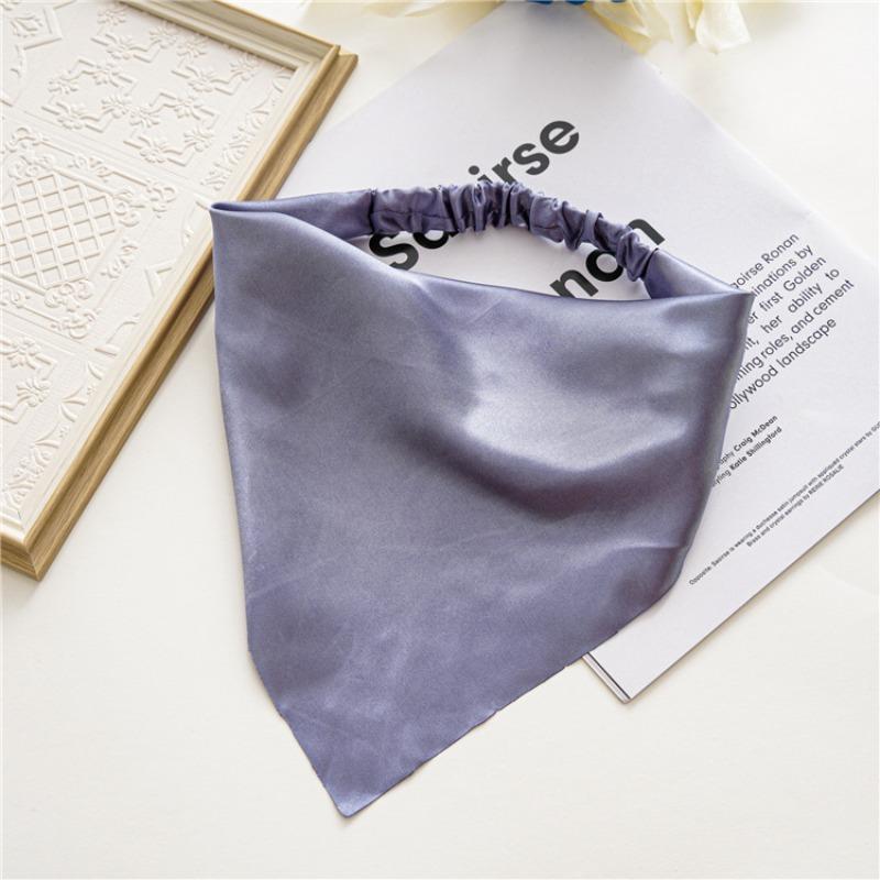 

New Minimalist Cotton Fabric Headscarf for Women, Braided Hair Accessory in Solid Color, Hair Crown Headpiece темно-сірий