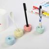 2025 New Creative Donut Ceramic Toothbrush Holder Multifunctional Shelf Base Frame Storage Rack Fashion Bathroom Shower Tooth Br