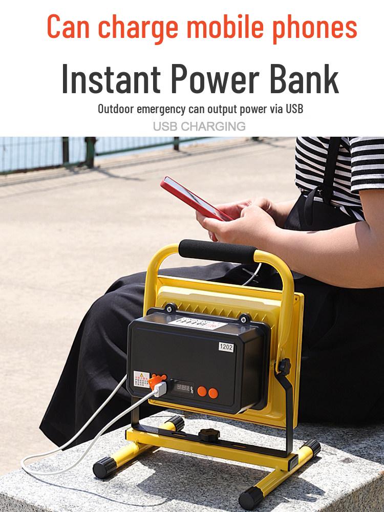 Rechargeable Super Bright Floodlight for Emergency, Construction, and Outdoor Use