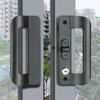 Aluminum Alloy Sliding Door Lock Double Sided Hook Lock Sliding Mechanism Door Handle  Balcony Door