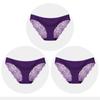 Women's Seamless Underwear Leopard Intimate Women Sexy Lace Black Floral Panties Seamless Panty 3 Pcs/set