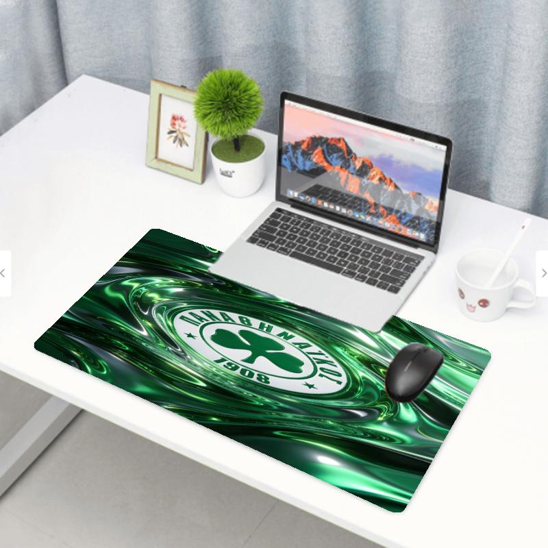Panathinaikos FC Print Mouse Pad, Anti‑Slip Desktop keyboard Mat, for PC Laptop Gaming Working Daily Use, Cool Festival Birthday Gift