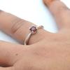 Natural Garnet Gemstone Statement Ring 925 Sterling Silver Jewelry For Christmas Gift Solid Ring