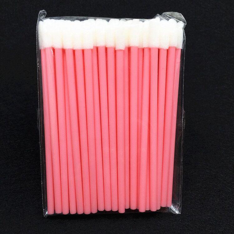 50 Disposable Lip Brushes for Lipstick, Lip Balm, and Glaze - Portable Makeup Brushes for Beginners