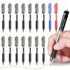 10pcs Retractable Gel Pens, Black Red Ink 0.5mm, Smooth Writing, Ball Point Pens, Office Supplies And Stationery Back To School