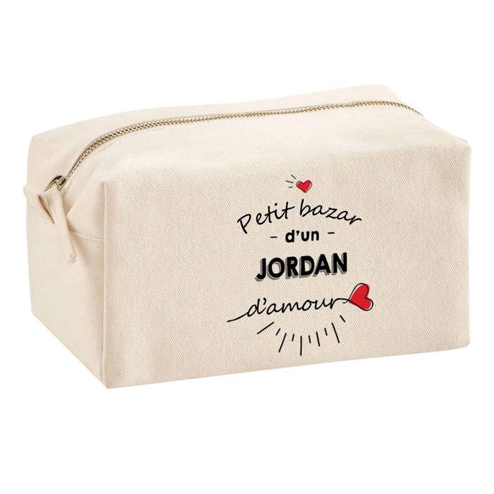 Trousse multifonction Bazar d'un Jordan d'amour Cadeau Anniversaire Idée Personnalisé Original | Trousse Scolaire Fournitures Bureau
