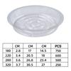 Transparent Color Plant Saucers 12 Inches 8 Inches Plastic