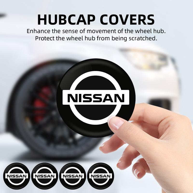 ABP3 56mm Aluminum Alloy Car Wheel Center Decal Hub Sticker For Nissan X-trail Qashqai Note Juke leaf Sentra Patrol Car Styling