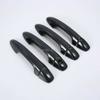 For Toyota Fortuner SW4 AN150 AN160 2015- Carbon Fiber Door Handle Cover Overlay Panel Frame Chrome Car Styling Accessories