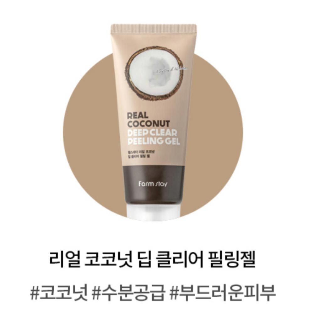 FARM STAY Real Coconut Deep Clear Peeling Gel (100ml)