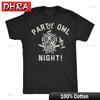 Unisexs Funny T Shirts Party Owl Night Sarcastic Drinking Graphic Novelty Tee for Gift for Boyfriend Cotton Tee Comfy T Shirts