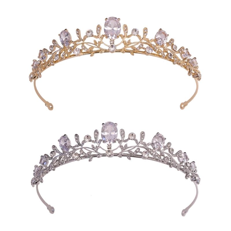Crystal Wedding Tiaras for Women Queen Crowns Rhinestone Princess Tiaras Hair Accessories Quinceaneras Headpieces