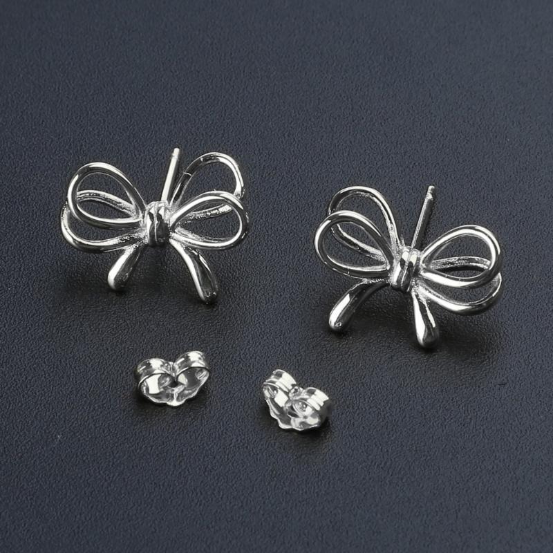 Modern Bowknot Earrings Accessories Dainty Ear Studs Ear Pendant Jewelry Charm Trendy Ear Accessory for Everyday Wear