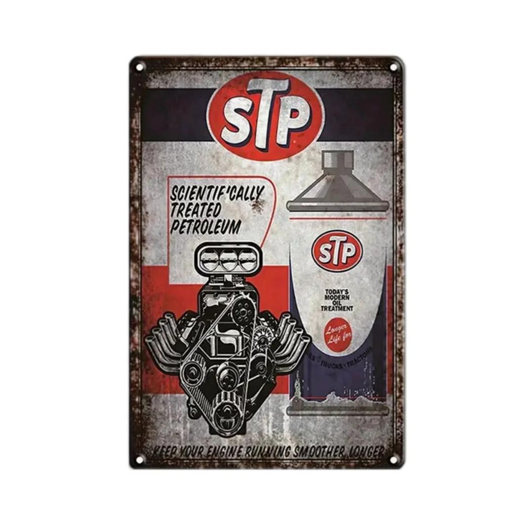 Rostig Skratt Retro Gasolja Metallskylt - Rolig Plakett Dekor - Bar/Pub/Garage Väggkonst