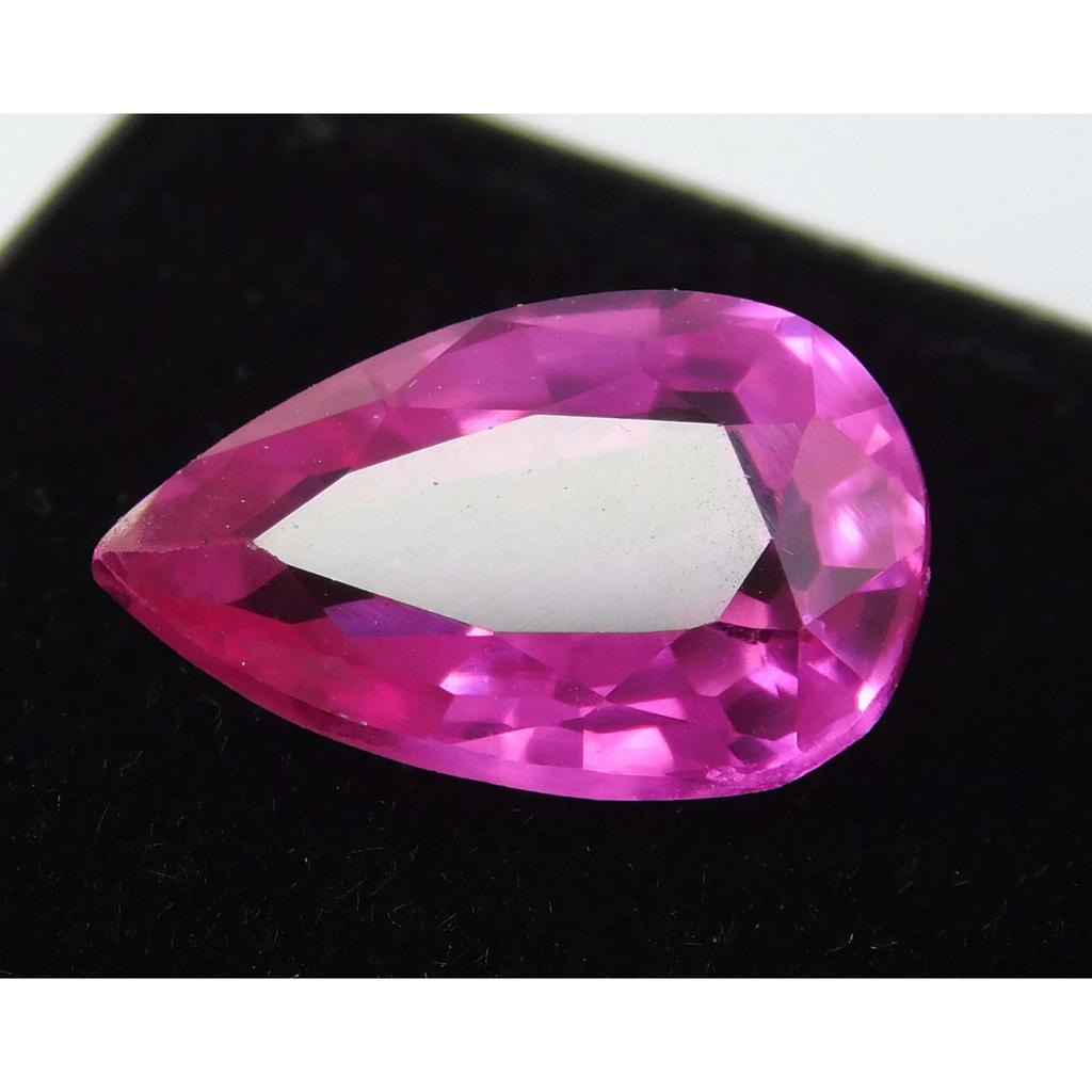 Natural Pink Ruby Loose Gemstone Brilliant Cut 7.65 ct Pear Cut for Jewelry Making and Crafts