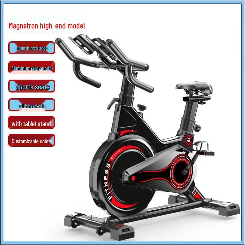 Magnetic Control Silent Spin Bike - Indoor Exercise Bicycle for Home Gym