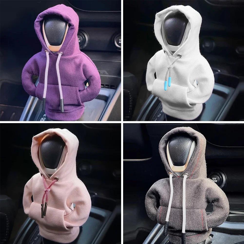 Hoodies Car Gear Shift Cover 1PCS Gearshift Decor Manual Handle Gear Shift AntiSlip Sweatshirt Auto Change Lever Sweater