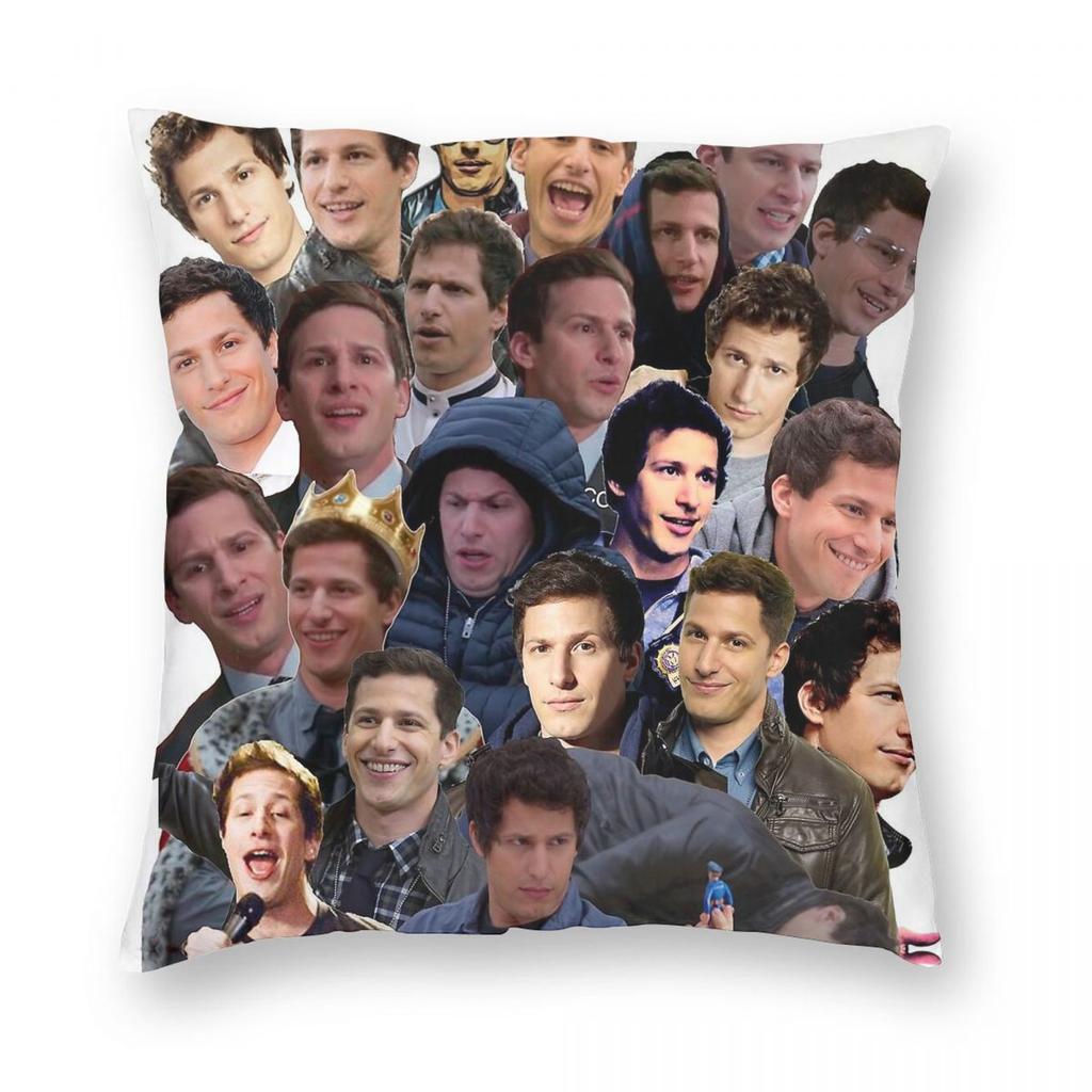 Brooklyn NineNine Jake Peralta Square Pillowcase Polyester Linen Velvet Creative Zip Decorative Sofa Cushion Case