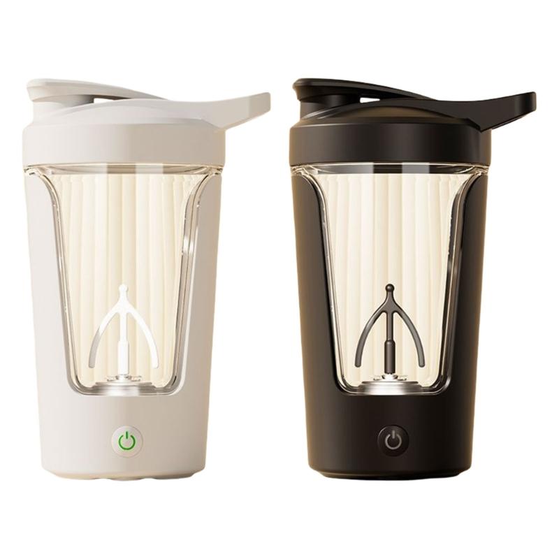 Taza Mezcladora Automática de 450ml Taza para Bebidas Antiderrames Batidora Casera Taza de Agua Giratoria Taza de Agitación Automática Taza para Café y Leche