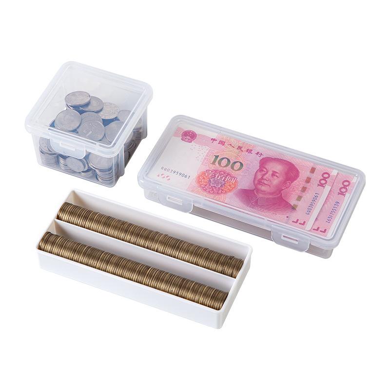 1pc ransparent Plastic Storage Box for Paper Money Album Banknote Case Coin Storage Collection Boxes Holder