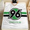 1PC Hannover 96 Patterned Flannel Blanket Suitable For All Seasons for Home Decor Warmth and Comfort Gifts Holiday Present