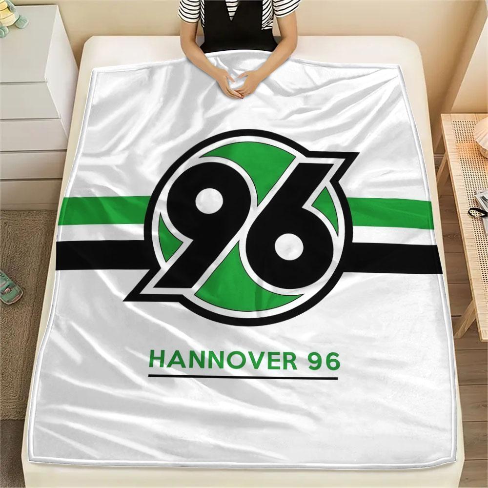 1PC Hannover 96 Patterned Flannel Blanket Suitable For All Seasons for Home Decor Warmth and Comfort Gifts Holiday Present