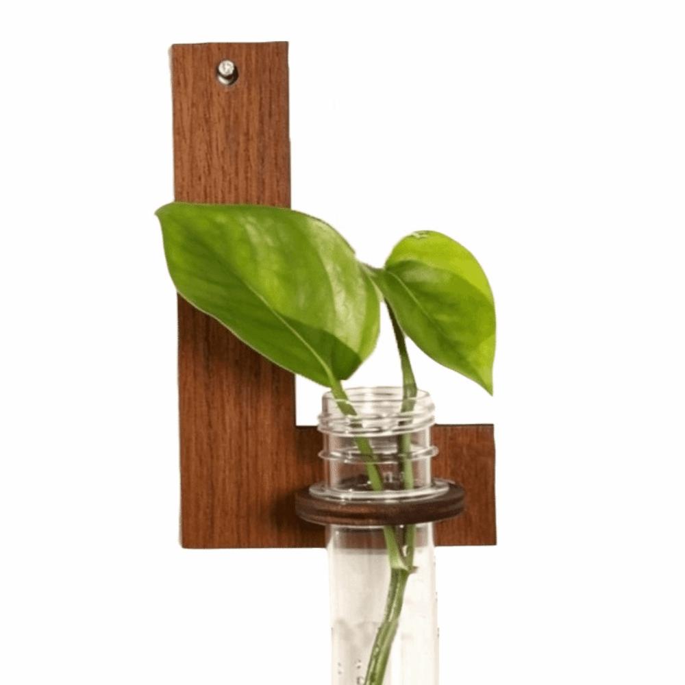Flower Holder Wooden Hydroponic Planter Shelf A-Z Alphabet Vase Wall Decoration Home Ornaments Retro Flower Pot Indoor Garden
