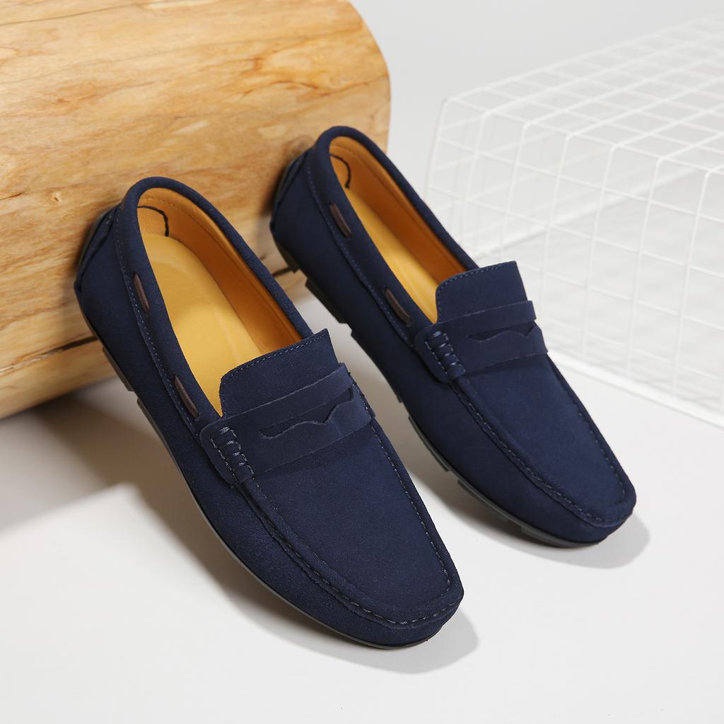Fashion Stylish Trend Mens Casual Shoes Handmade Lazy Shoes Leisure Walk Male Loafers Moccasins Breathable Slip On Flats Driving Shoes