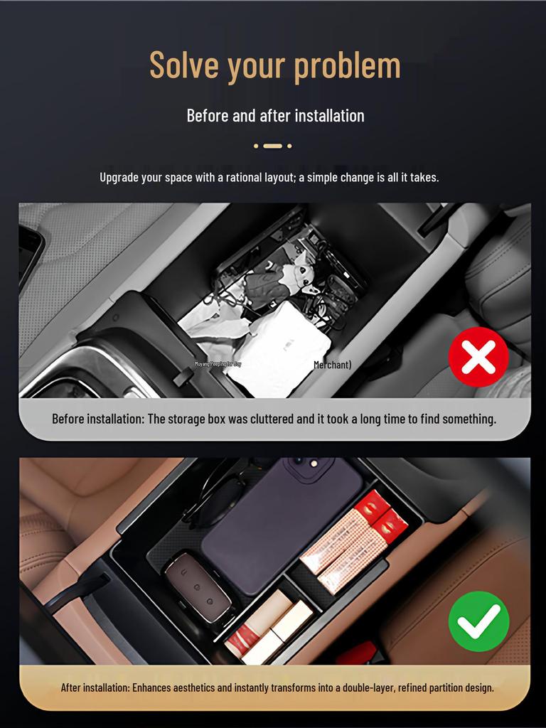 Geely Galaxy A7 Center Console Storage Box & Interior Accessories