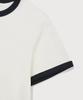 COVERNAT WOMAN Elephant Graphic Ringer T-Shirt Off White