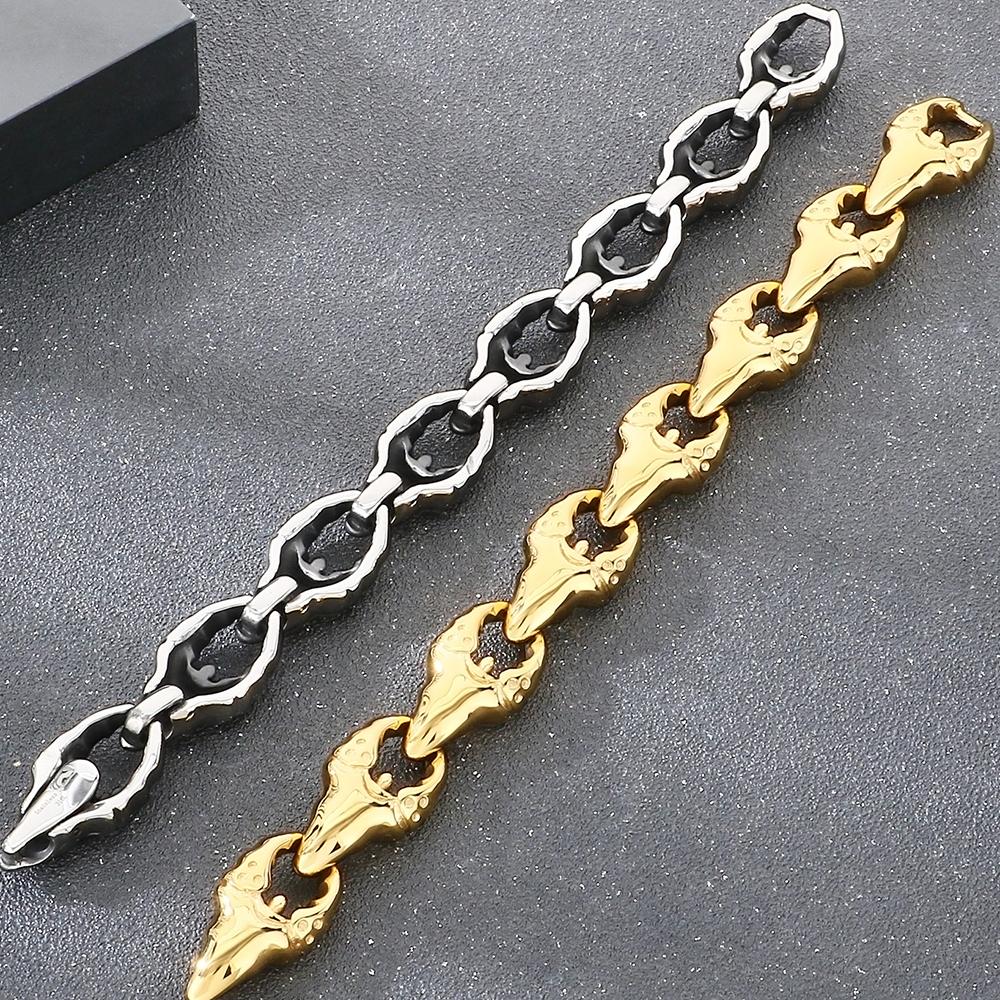 FengShui Wealth And Luck Man Bracelet Cool Crab Claw Style Chain Bracelets for Men Stainless Steel Geomancy Jewelry Accessories