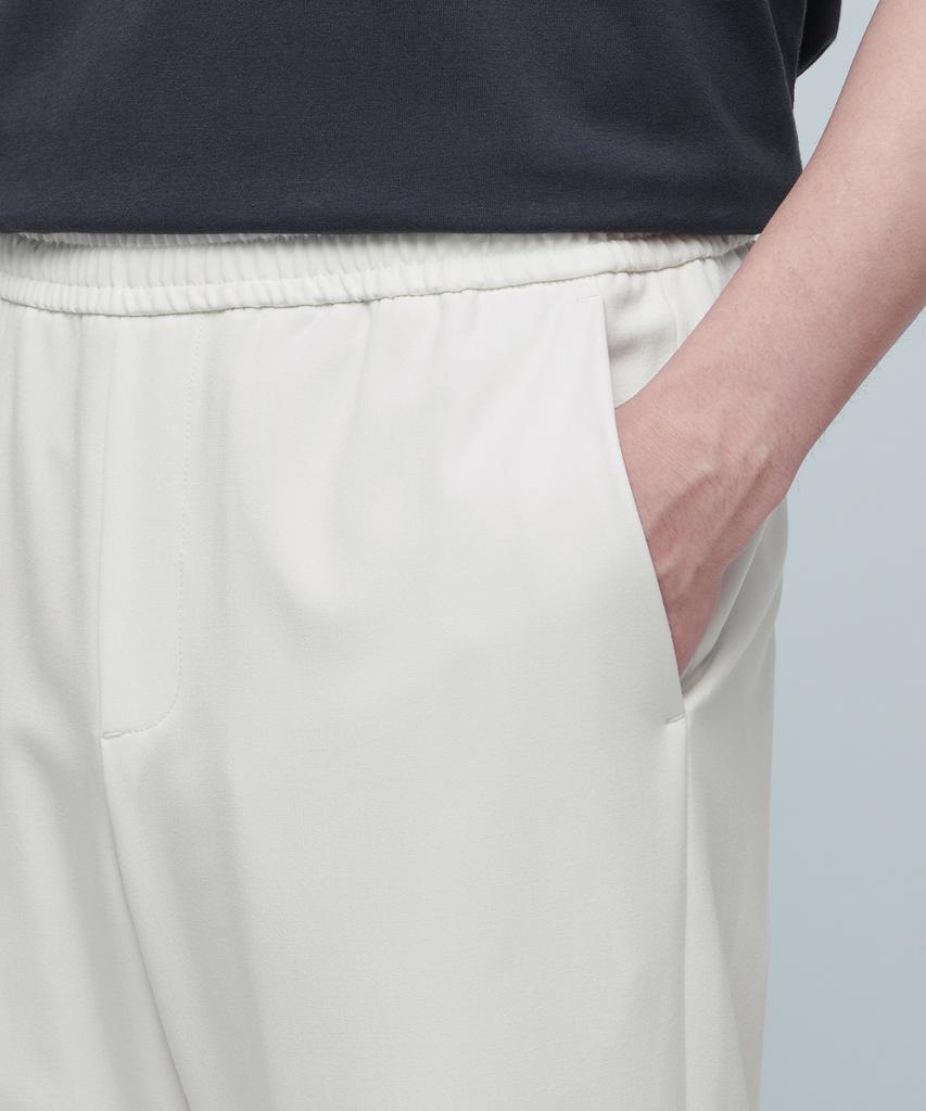 Musinsa Standard Genderless Wide Elastic Waist Slacks [Cream]
