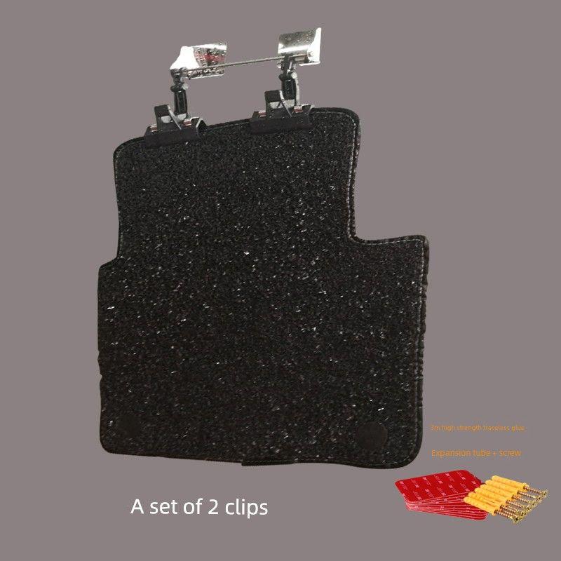 Car Mat Cleaning Clip, Stainless Steel, Movable, Wall-Mounted, No-Drill, for Car Wash Shop Drying Mats Light gray