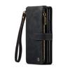 CaseMe Ledertasche für Samsung Galaxy Z Fold 6 5 Reißverschluss-Geldbörse mit Stifthalter Lanyard 2-in-1-Design Kartenfächer Handyhülle