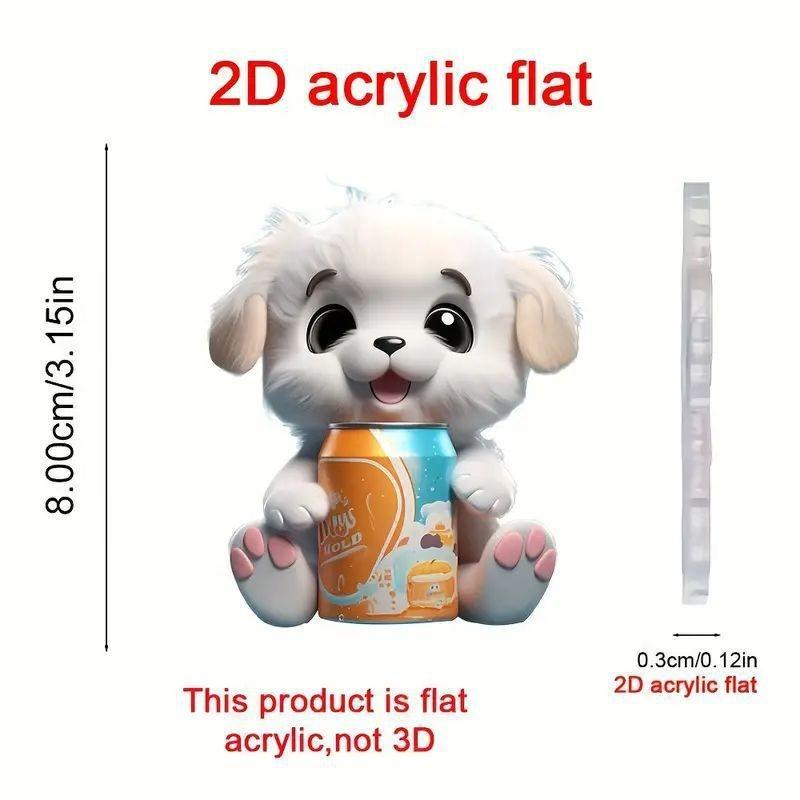 

New Acrylic 2d Decorative Pendant Adorable Car Accessory For Festive Christmas Decor Tree 1