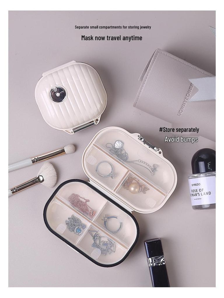 Mini Travel Pill Box: 7-Day Multi-Compartment Portable Dispenser for Pills, Tablets, and Jewelry. Sturdy, Sealed Storage.