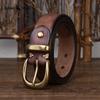 Fashion Trend Belt Leather Pin Buckle Retro Old Korean Version of The All-match Men's and Women's Trousers Belt Universal
