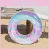 New Glittery Letter Kids Swim Ring Baby Swimming Men And Women Infant With Handle Anti-flip