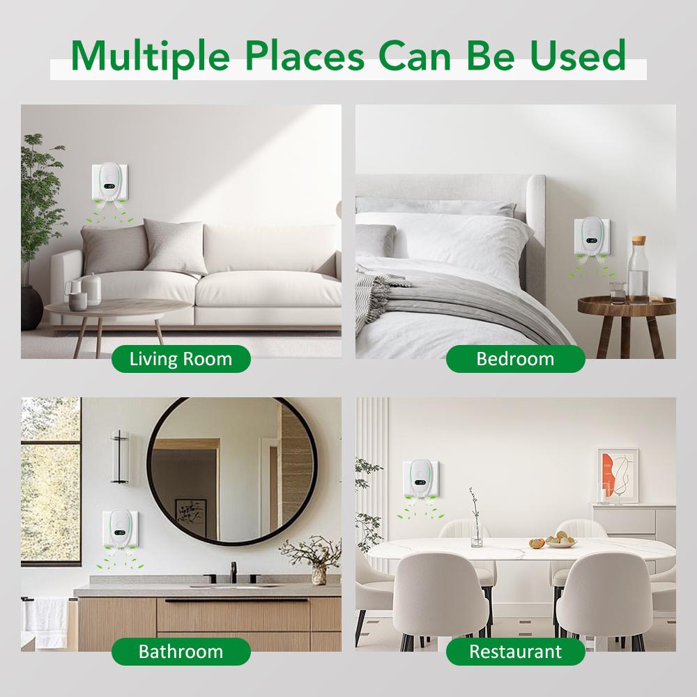 Plug-In Air Purifier Negative Ion Generator Mini Air Ionizer Dust Smoke Odor Remove For Home Bathroom Pet Air Cleaner Freshener