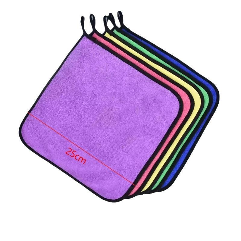 1pcs Super Absorbent Microfiber Cloth: Kitchen Rag, Car Towel, Thick Dishwashing Towel, Coral Fleece Cleaning Cloth