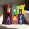 Bob's B-Burgers Anime Pillow Case Pillowcase, Double-sided Printed, Sofa Cushion, Bedroom Headboard Pillow