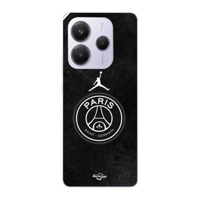 Case - Maniacase - Redmi Note 14 5G - Black - PSG Jordan Logo - Flexible