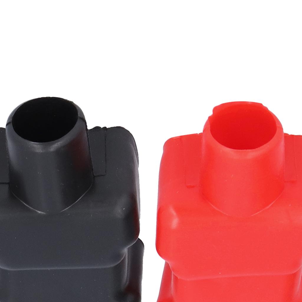 2pcs Universal Battery Terminal Covers Rubber Positive Negative Protective Boot Cap Car Accessories